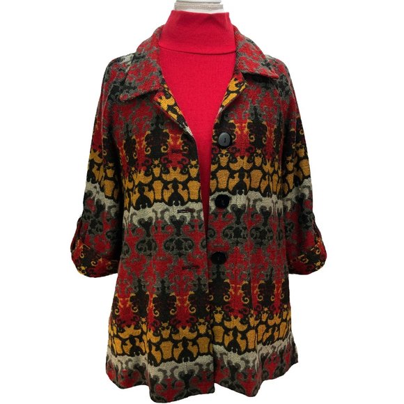 LUII luxury swing style coat jacket - EUC - Picture 7 of 15